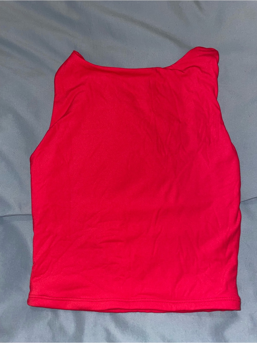 Women’s Sleeveless Crop Tank Top - Red